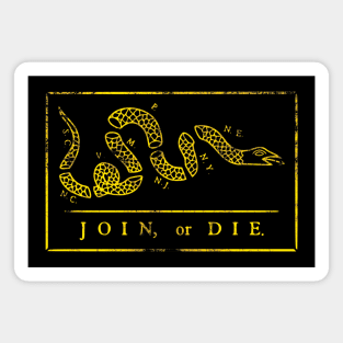 Join or Die Retro Vintage Magnet